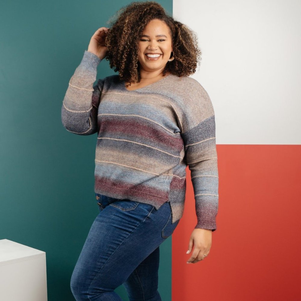 Muted Tones Sweater NWT 1X